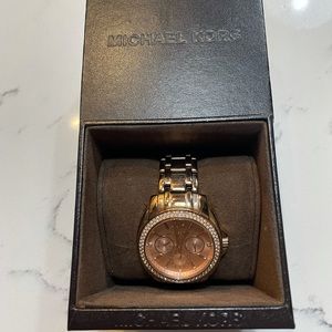 rose gold Michael Kors watch
